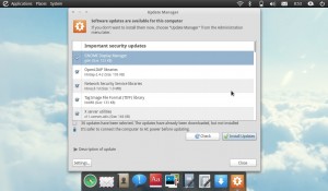 elementary OS správce aktualizací